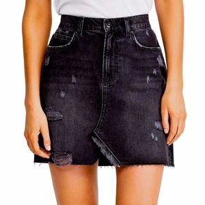 Free people denim skirt
